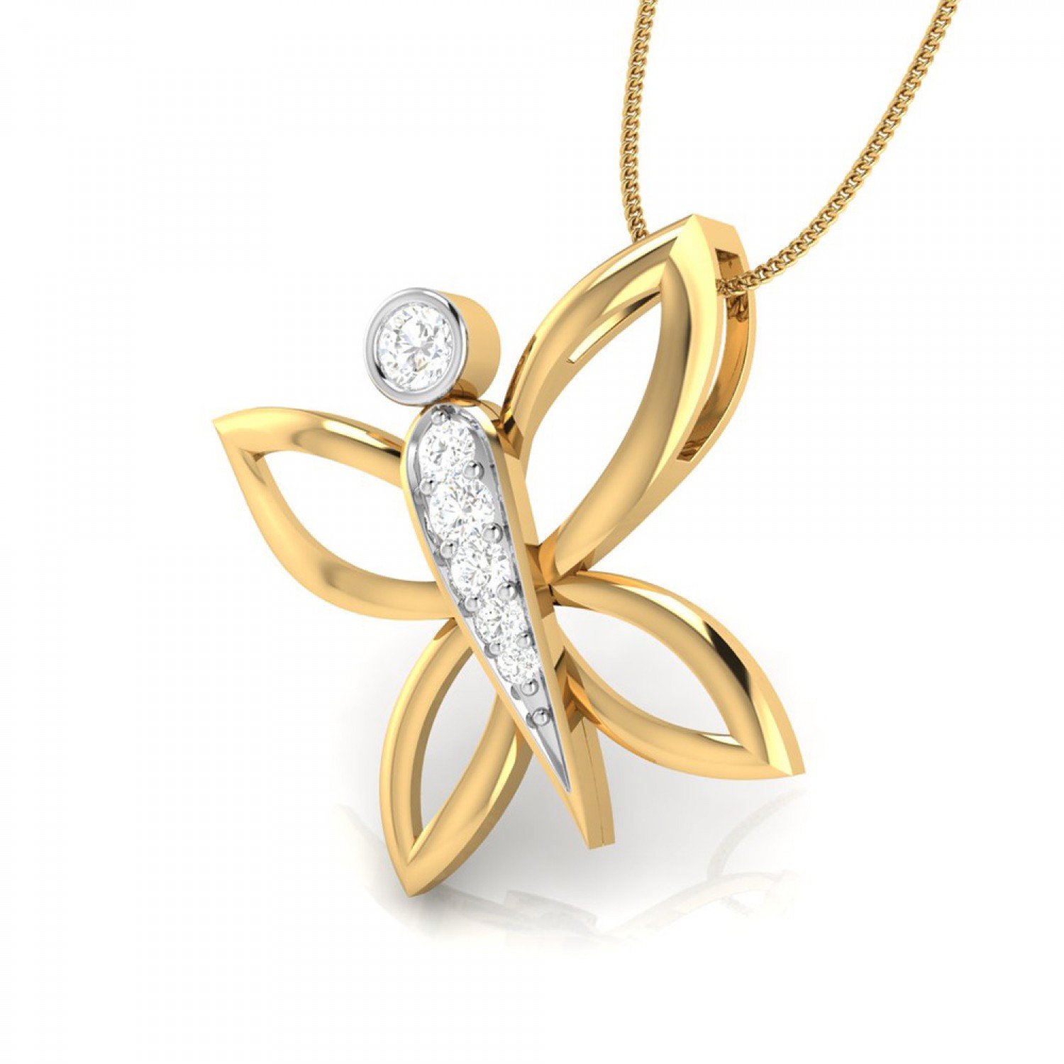 Sparkle Iris Diamond Pendant