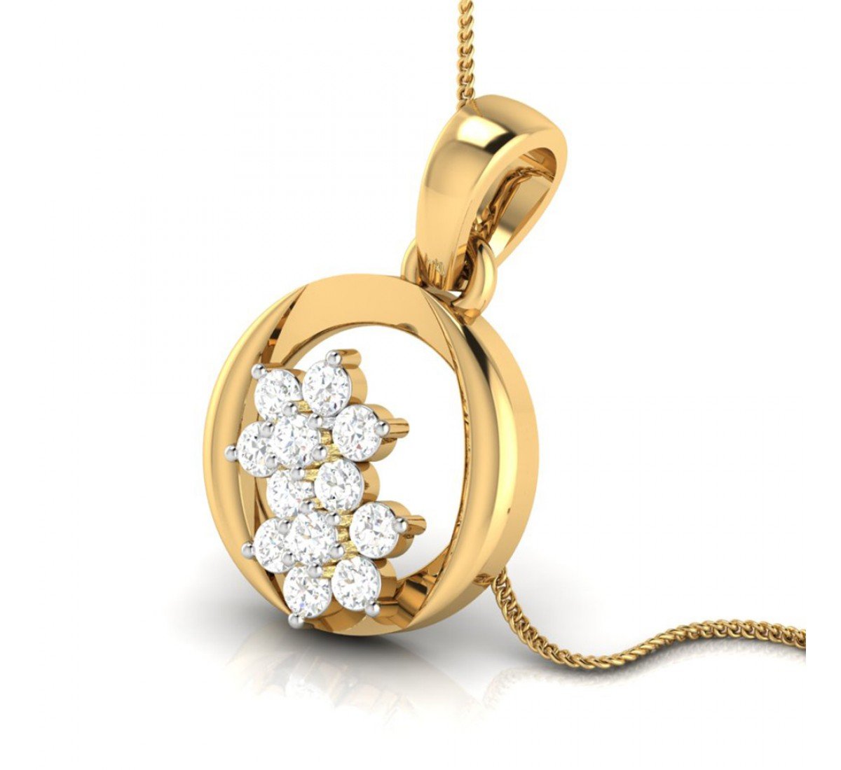 Tanuja Swirl Diamond Pendant