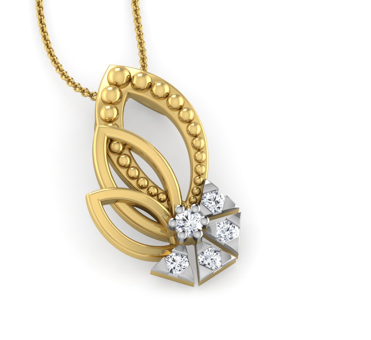 Twisted Diamond Pendant