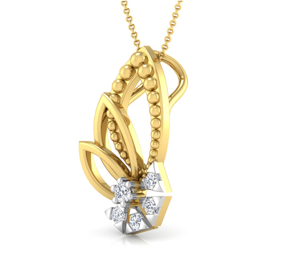 Twisted Diamond Pendant