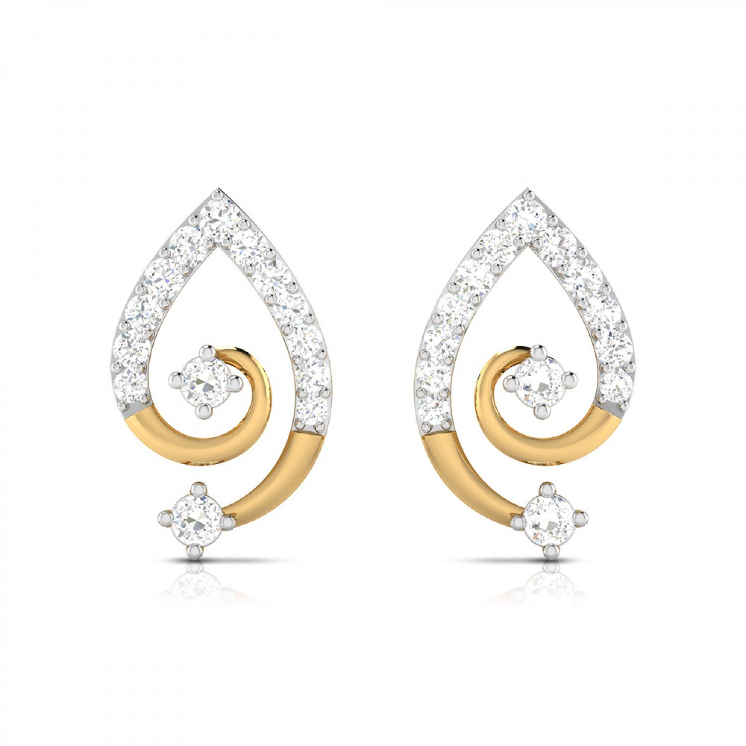 Sleek Diamond Earrings