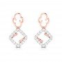 Contra Drop Diamond Earrings