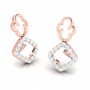 Contra Drop Diamond Earrings