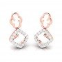 Contra Drop Diamond Earrings