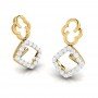 Contra Drop Diamond Earrings