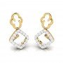 Contra Drop Diamond Earrings