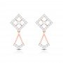 Delicate Drop Diamond Earrings