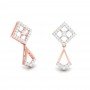 Delicate Drop Diamond Earrings