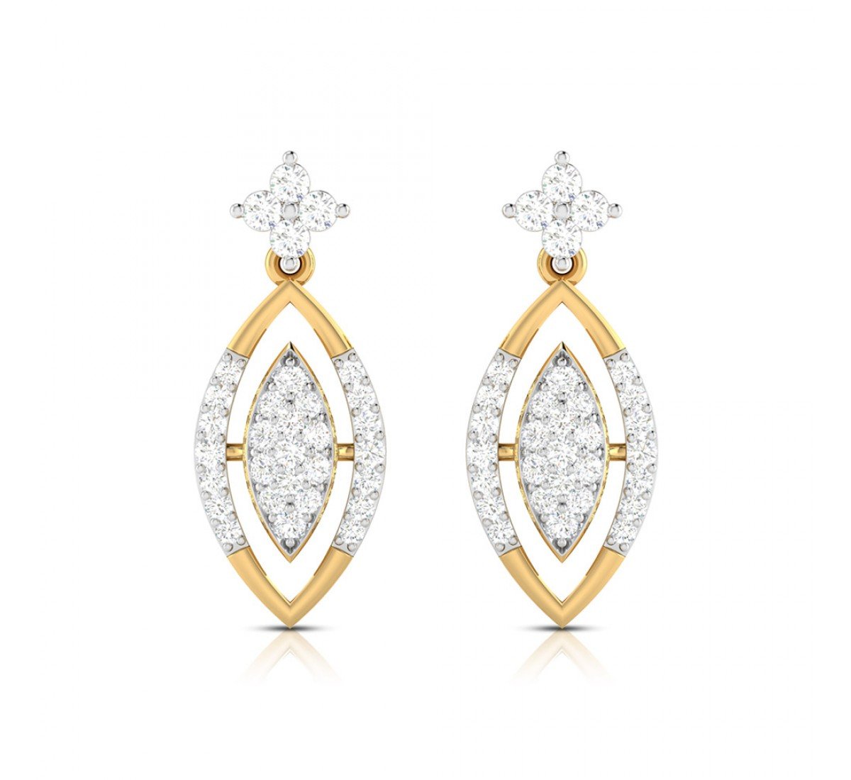 Kriya Drop Diamond Earrings