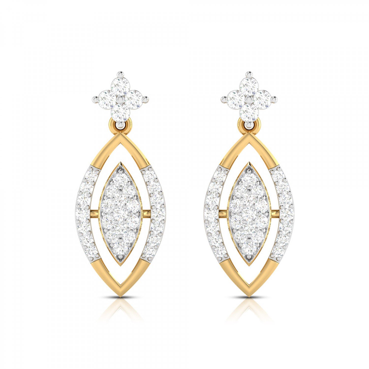 Kriya Drop Diamond Earrings