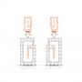 Begonia Drop Diamond Earrings