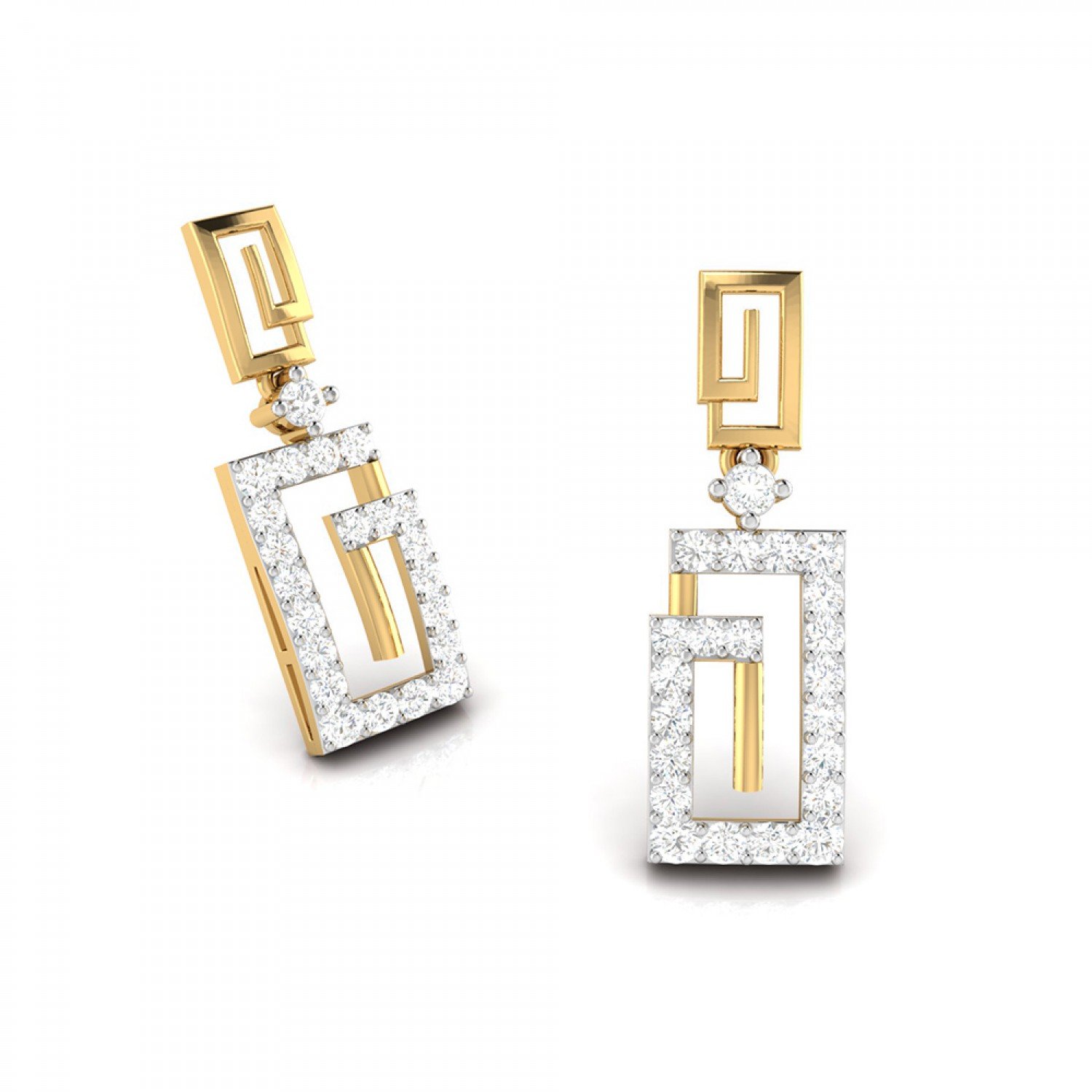 Begonia Drop Diamond Earrings