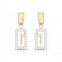 Begonia Drop Diamond Earrings
