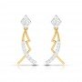 Swirl Floral Diamond Earrings