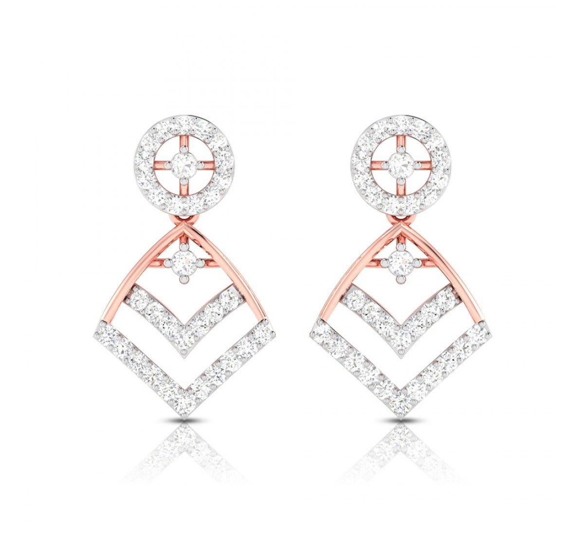 Cosmos Drop Diamond Earrings