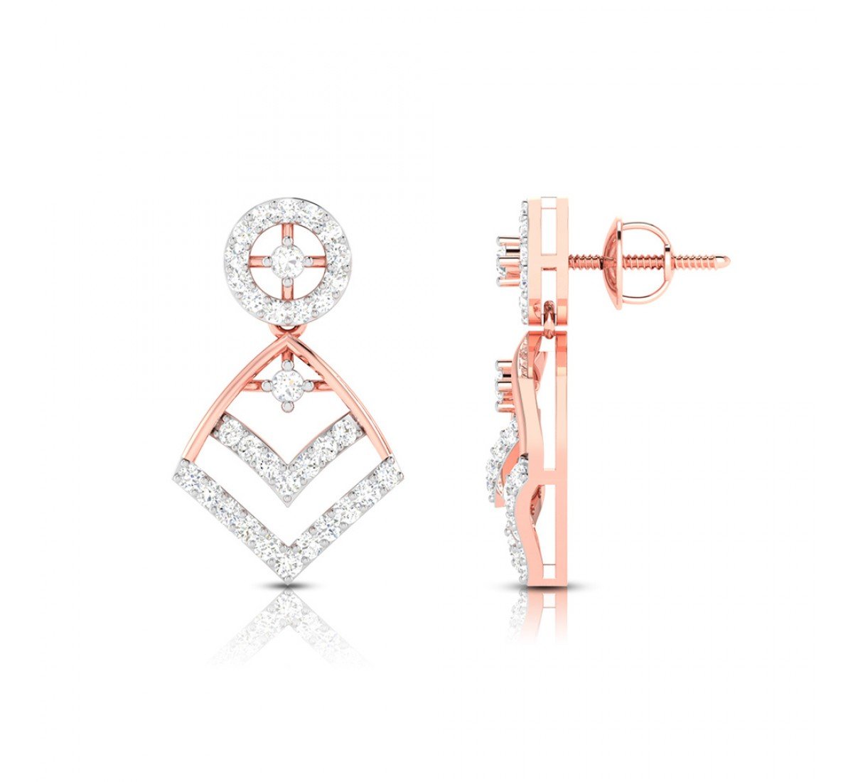 Cosmos Drop Diamond Earrings
