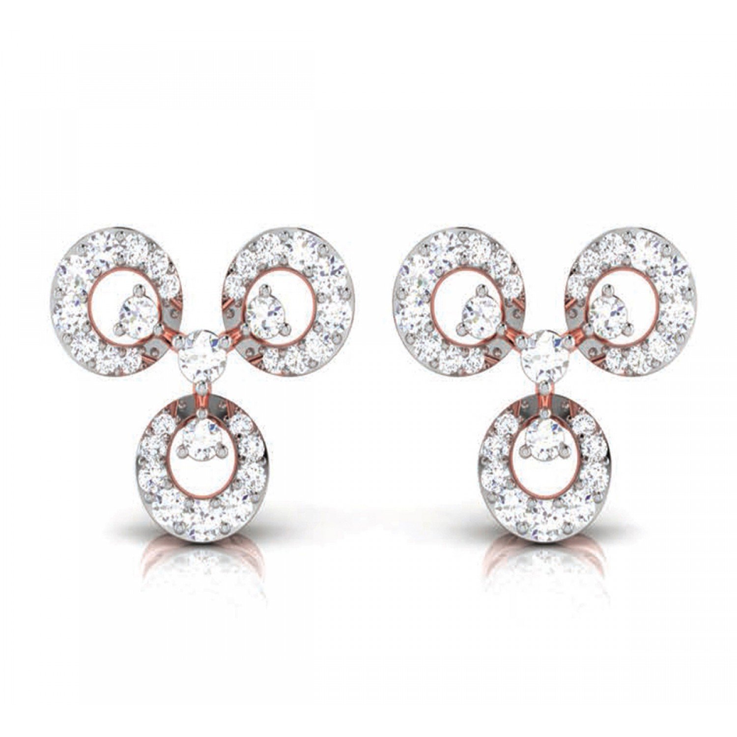 Anthia Twist Diamond Earrings