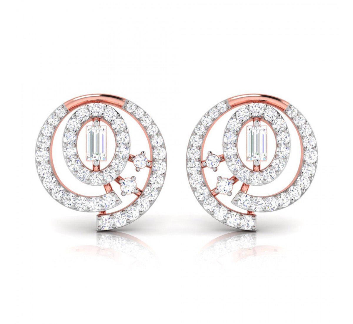 Koena Twist Diamond Earrings