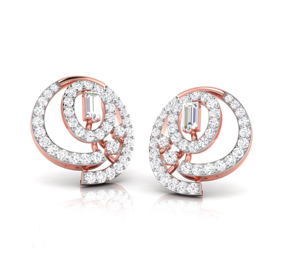 Koena Twist Diamond Earrings