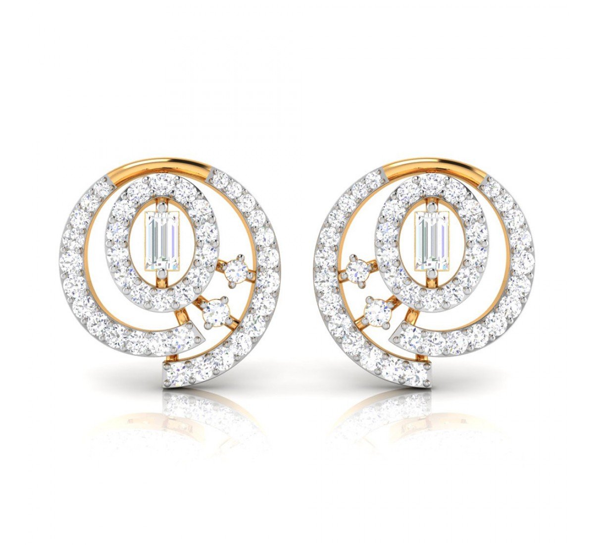 Koena Twist Diamond Earrings