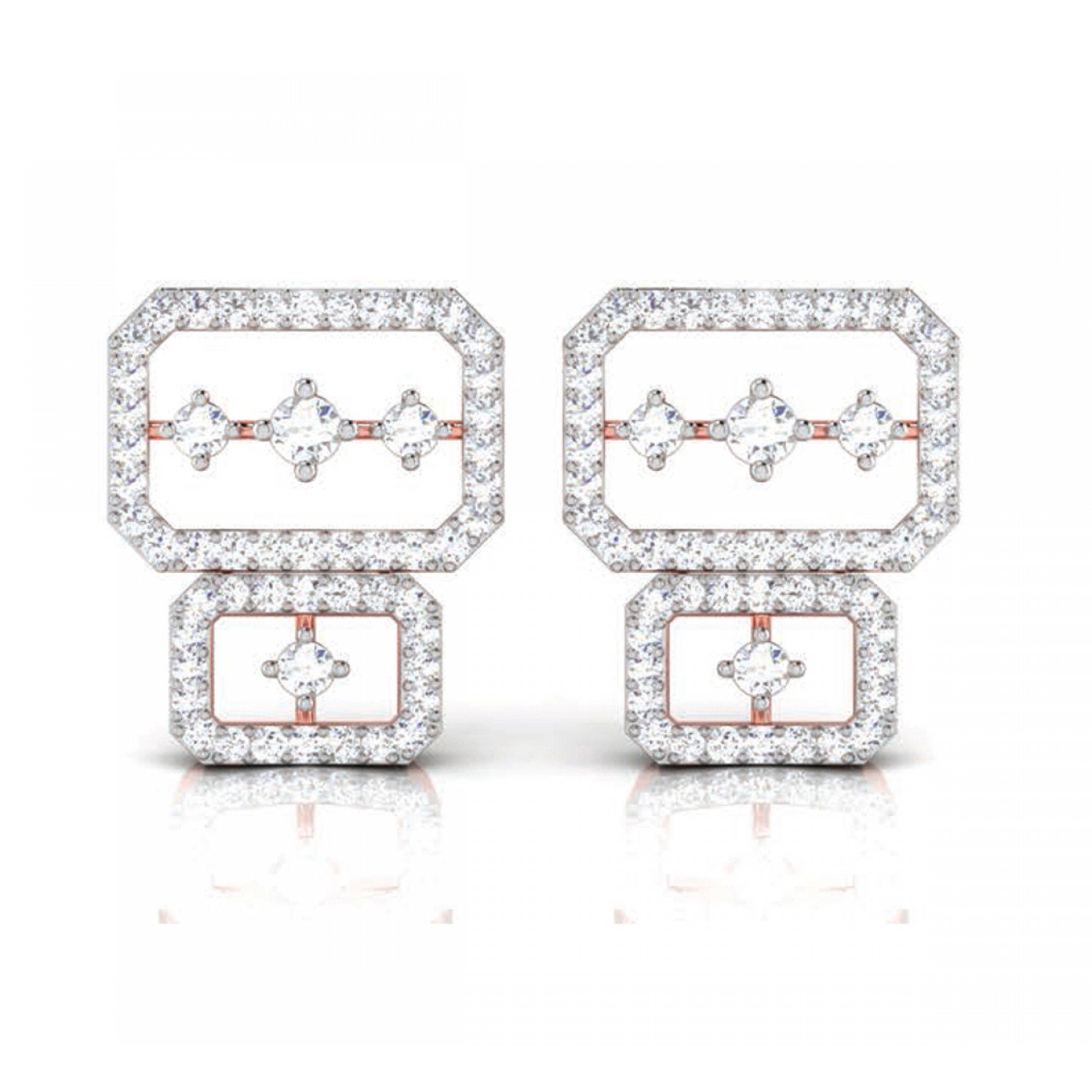 Beauty Hoop Diamond Earrings
