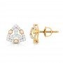 Swerve Twist Diamond Earrings