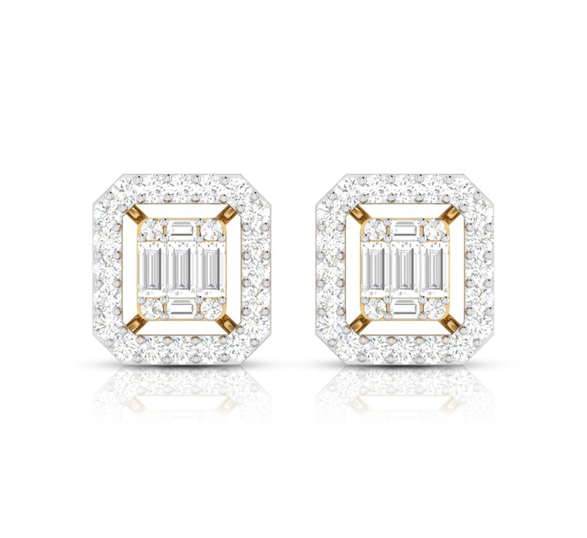 Logy In Rays Diamond Earrings