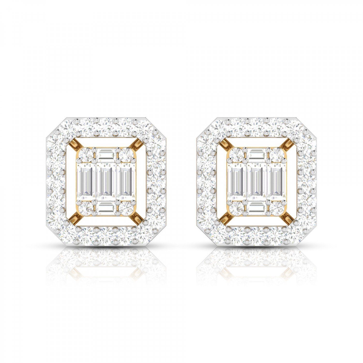 Logy In Rays Diamond Earrings