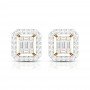 Logy In Rays Diamond Earrings