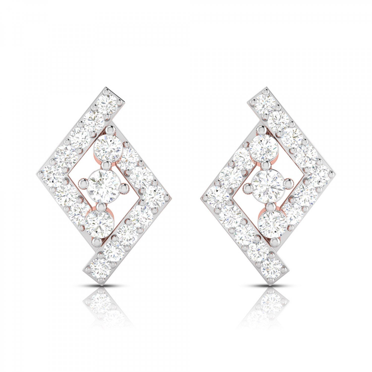 Ember Diamond Stud Earrings