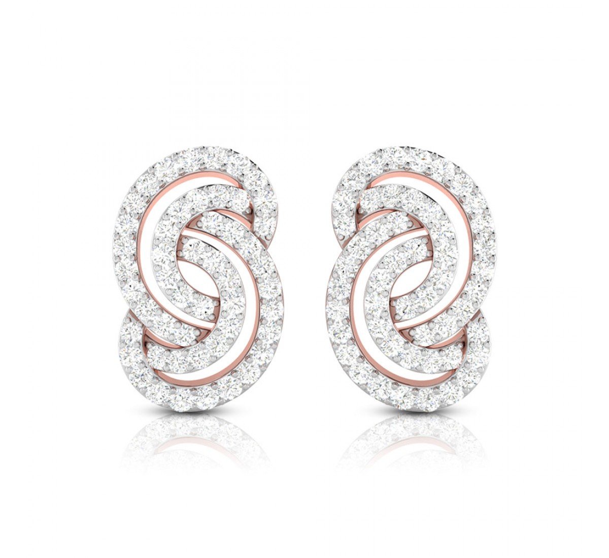 Angelina Circled Diamond Stud