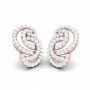 Angelina Circled Diamond Stud