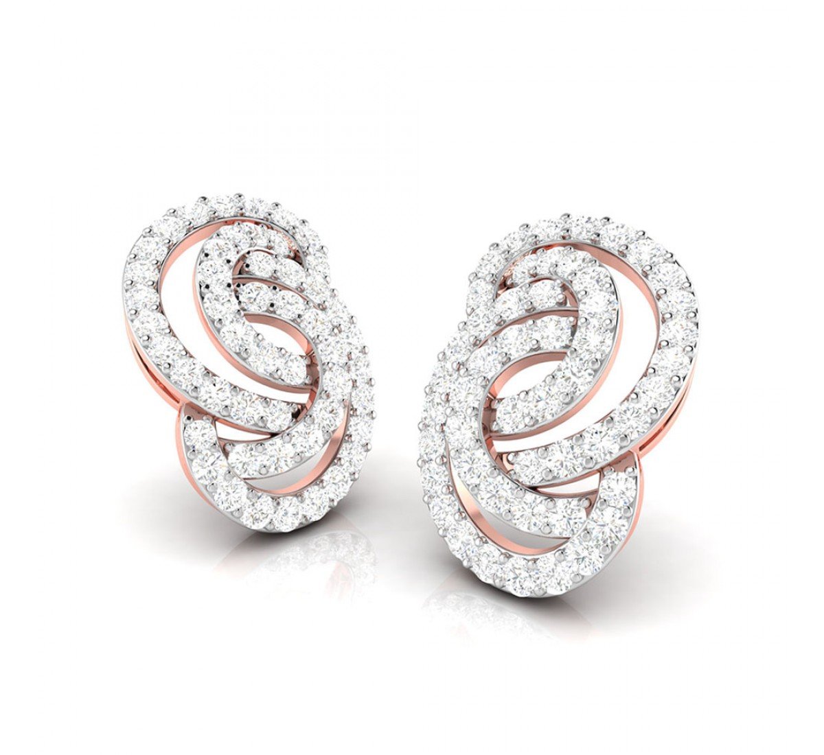 Angelina Circled Diamond Stud