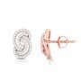 Angelina Circled Diamond Stud