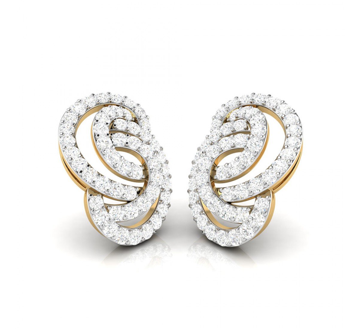 Angelina Circled Diamond Stud