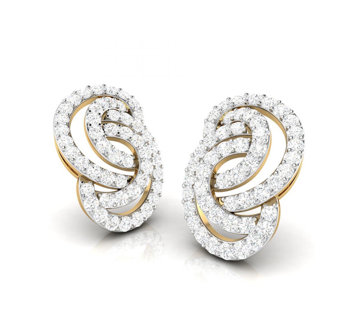 Angelina Circled Diamond Stud