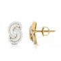 Angelina Circled Diamond Stud