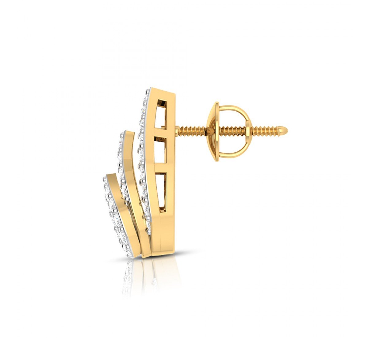 Angelina Circled Diamond Stud