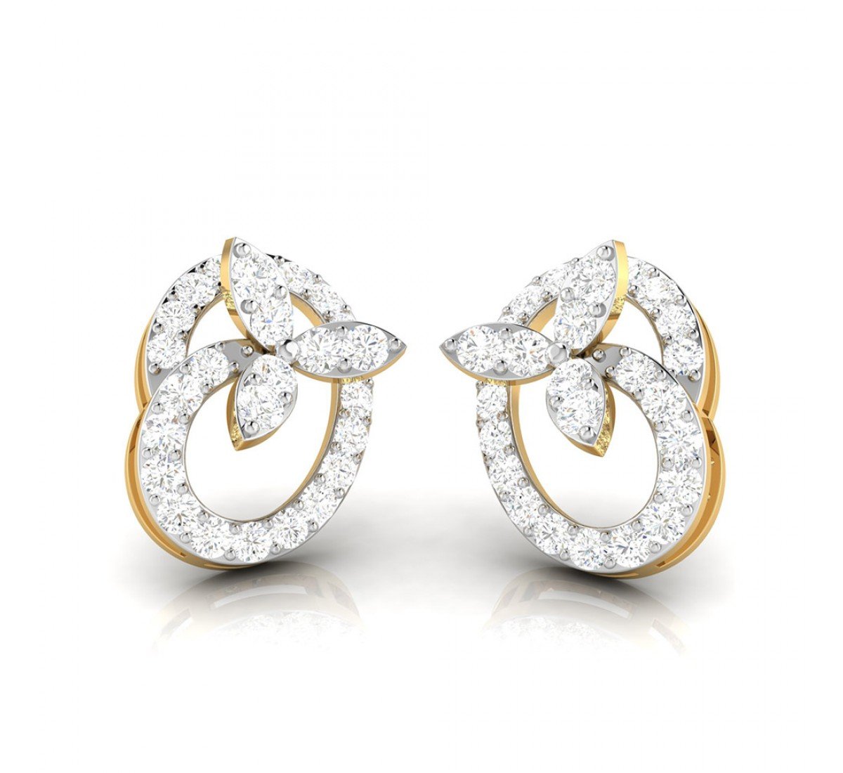 Sudarshana Twist Diamond Stud