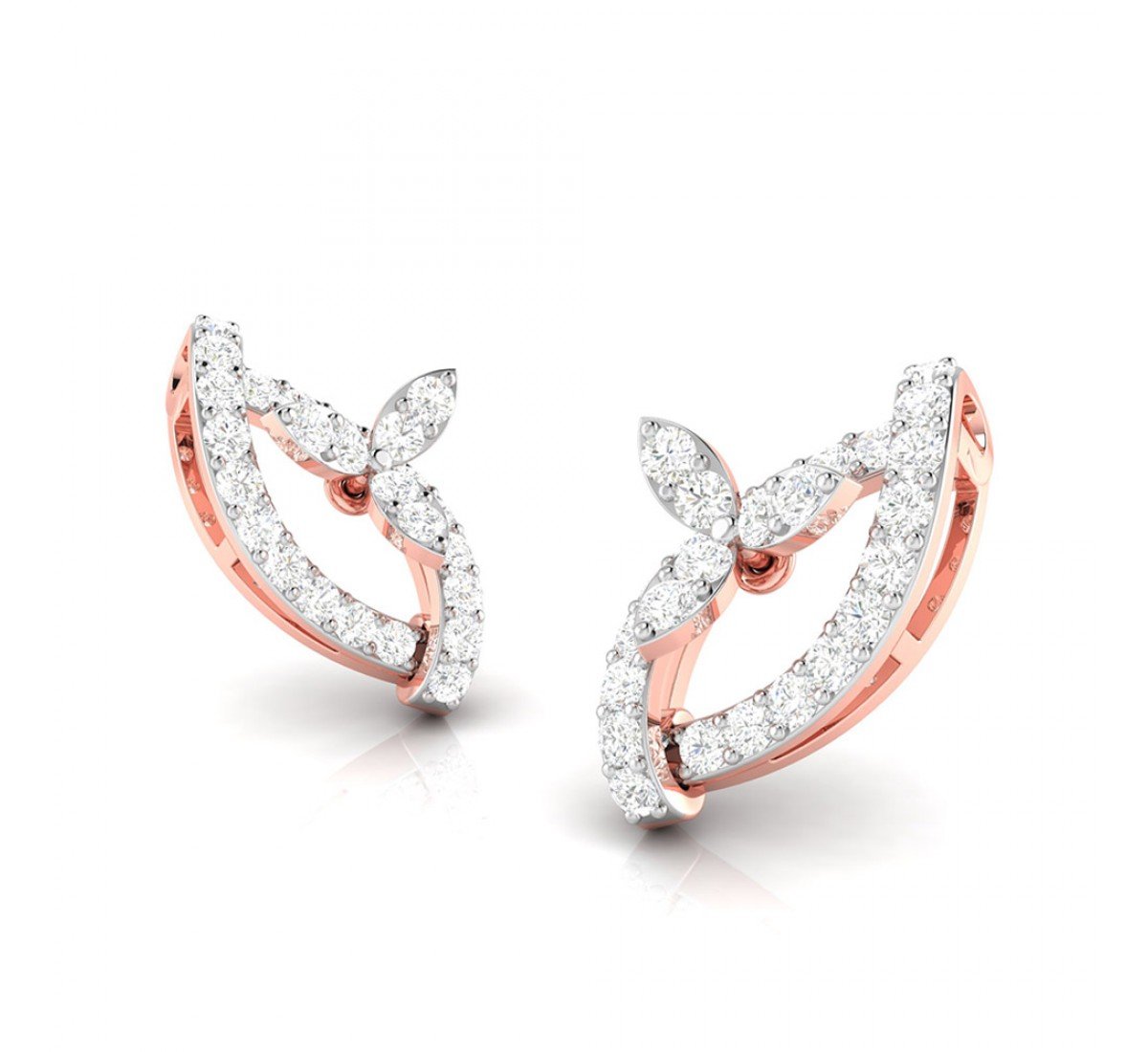 Mirage Crescent Diamond Stud