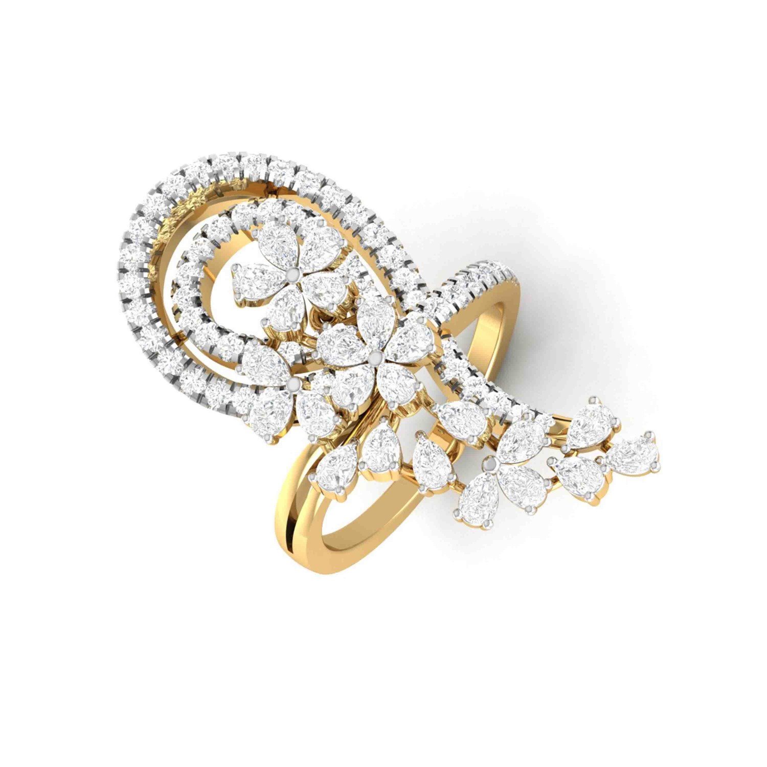 Sharlene Iolite Diamond Ring