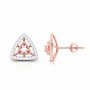 Rays In Pave Diamond Earrings