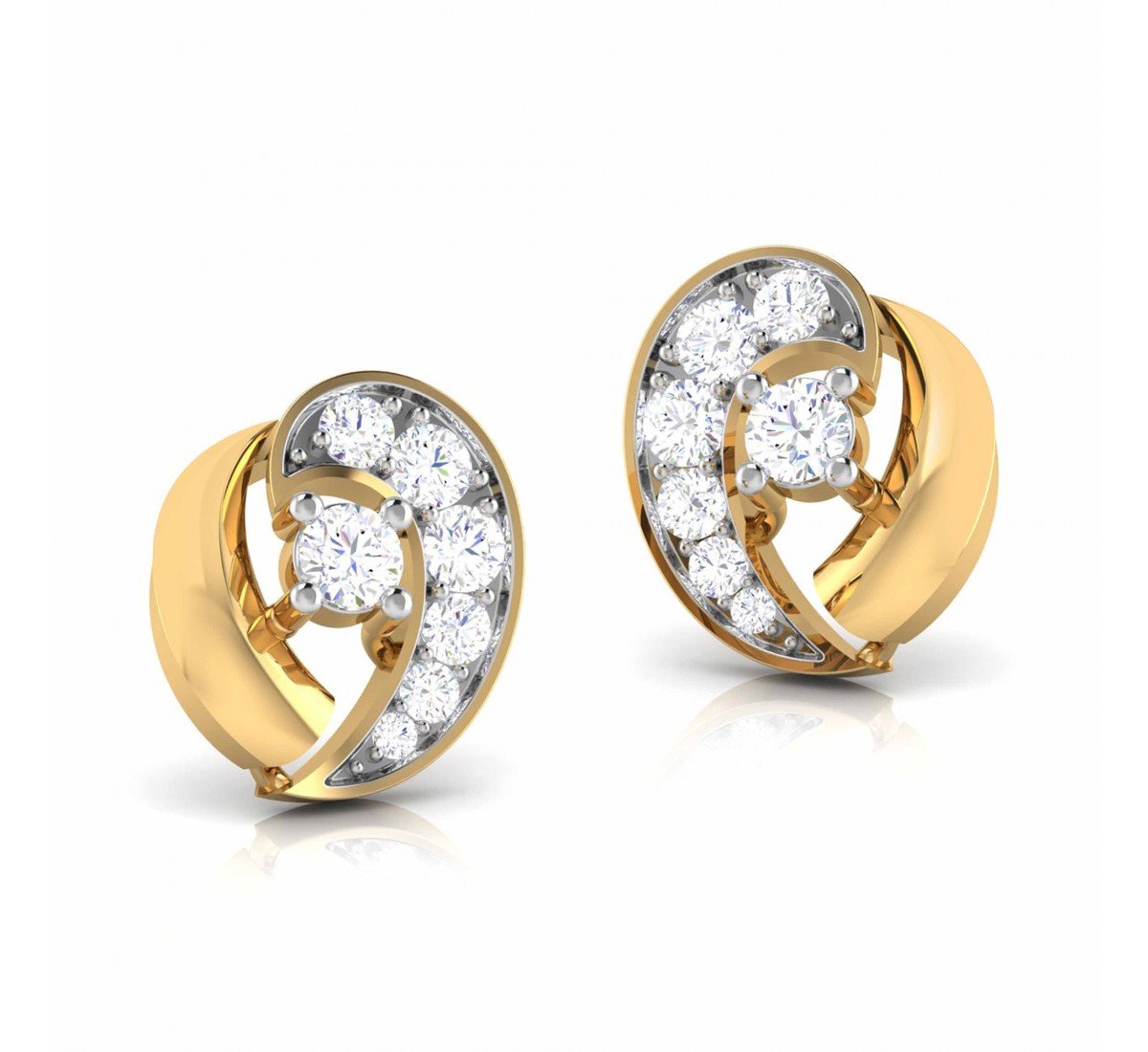 Miracle Plate Diamond Earrings