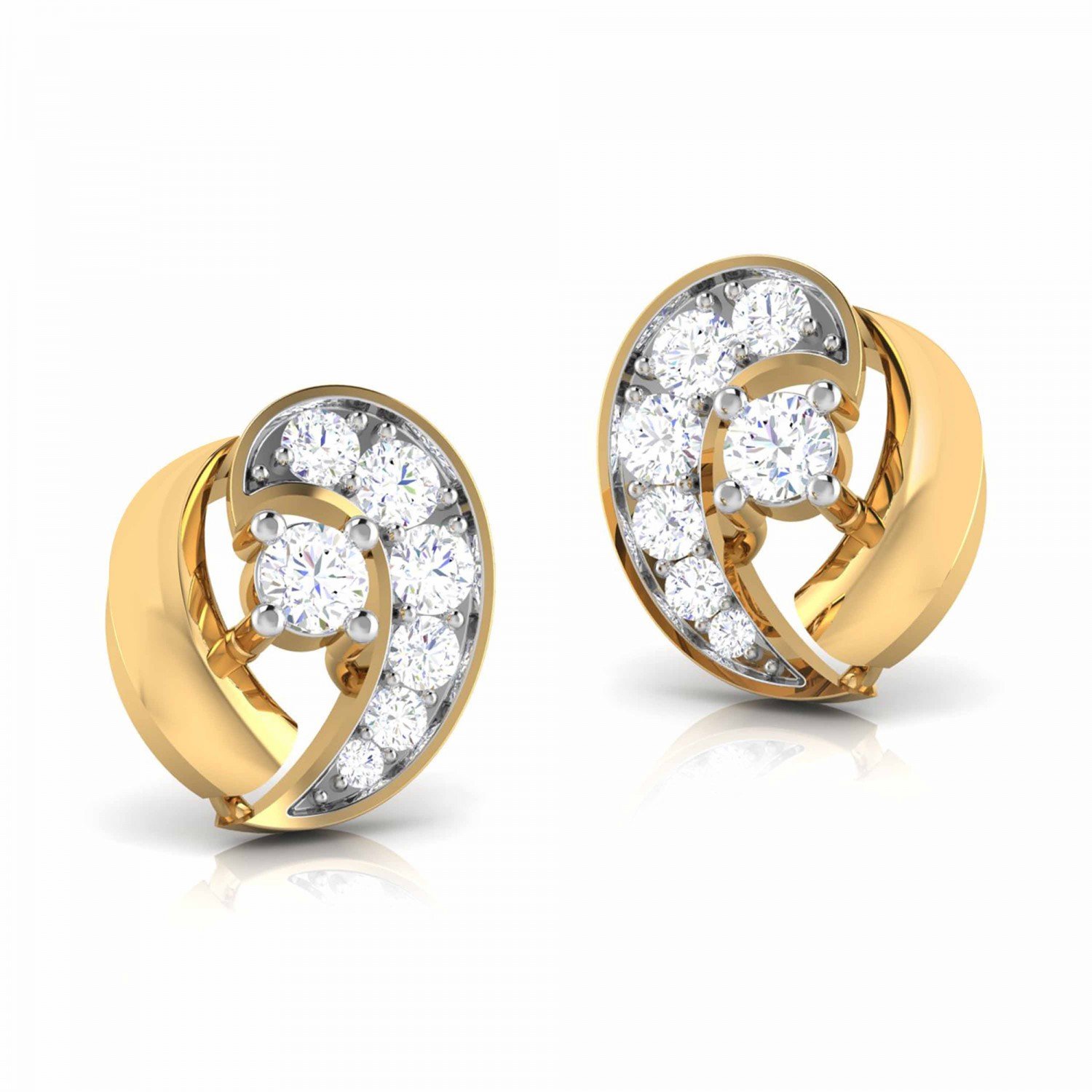 Miracle Plate Diamond Earrings