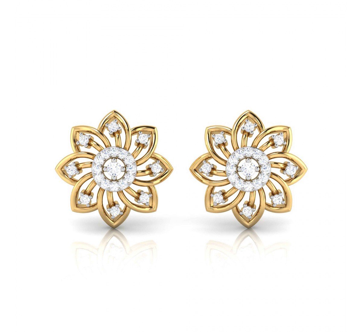 Demure Diamond Earrings