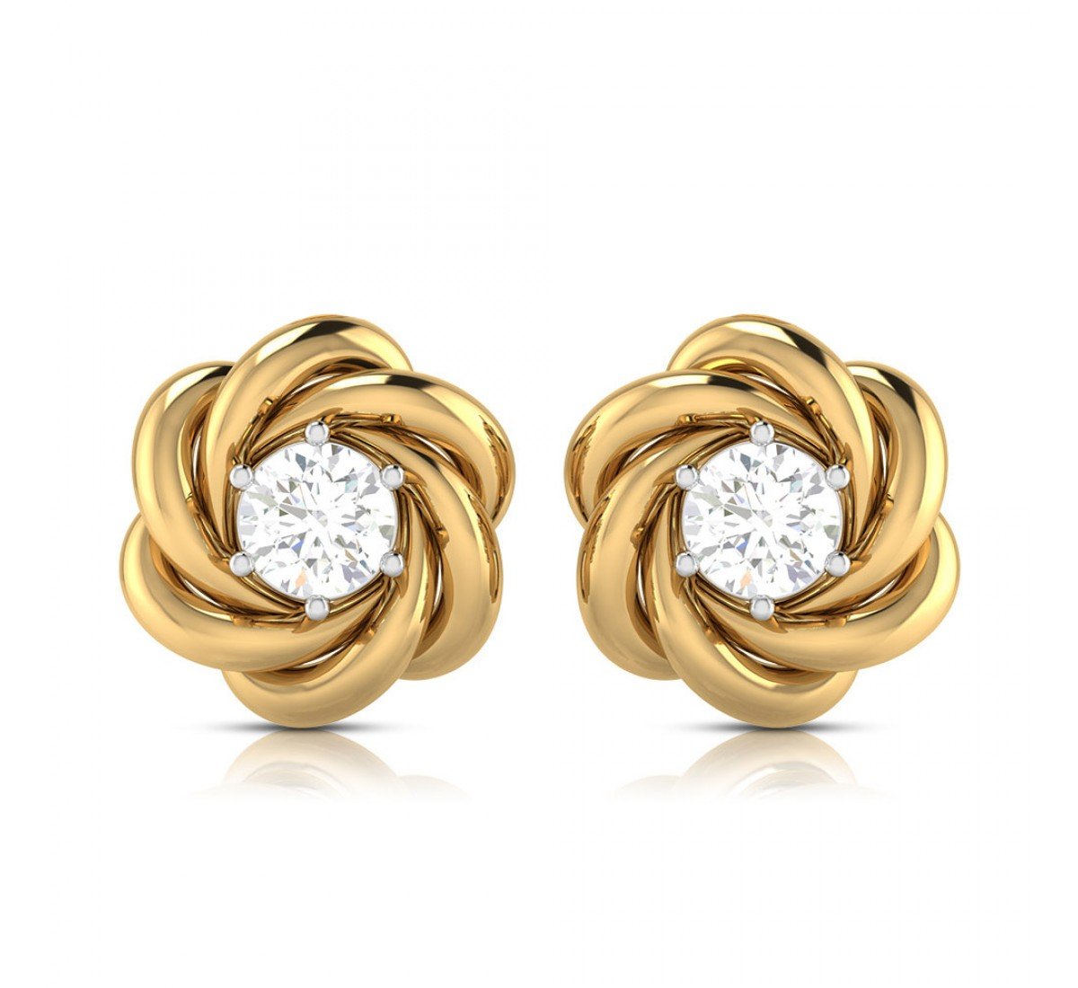Alpinia Daisy Diamond Earrings
