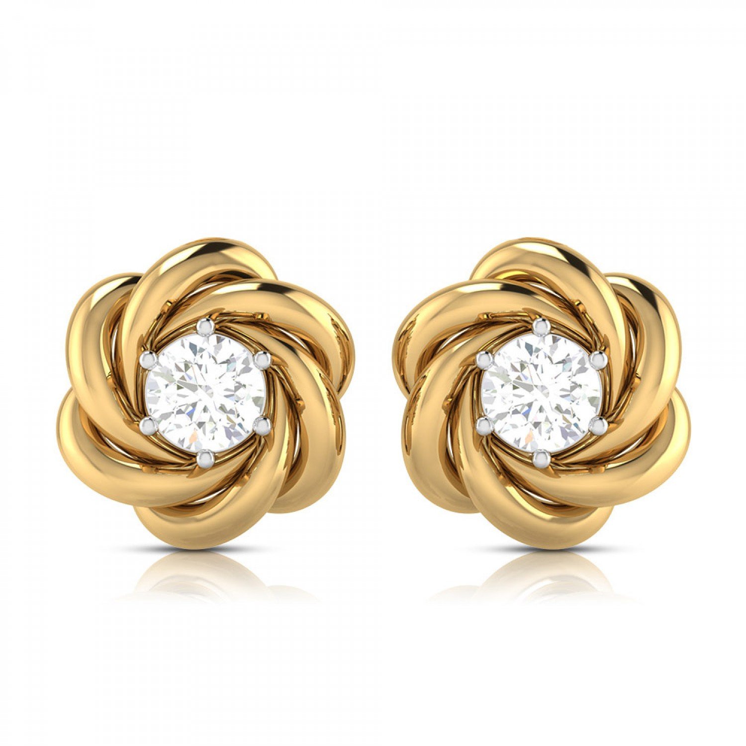 Alpinia Daisy Diamond Earrings