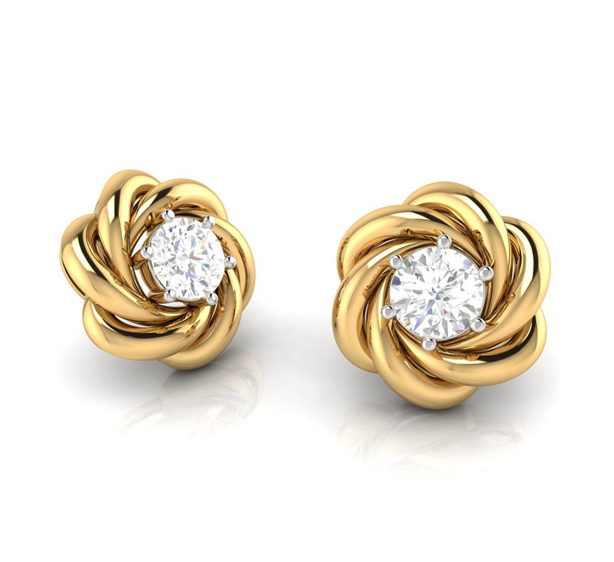Alpinia Daisy Diamond Earrings