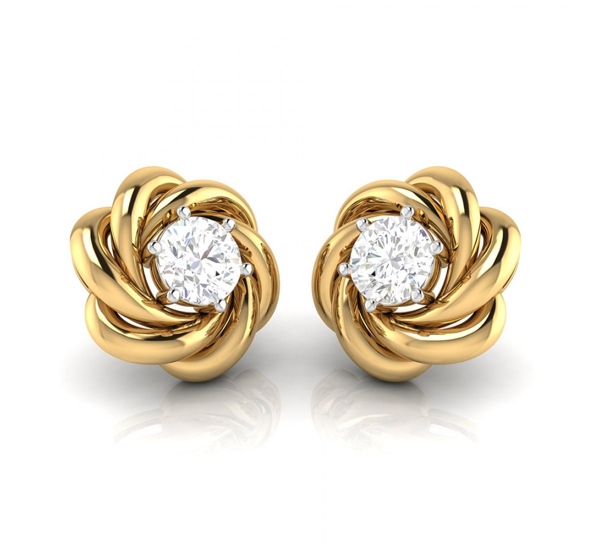 Alpinia Daisy Diamond Earrings