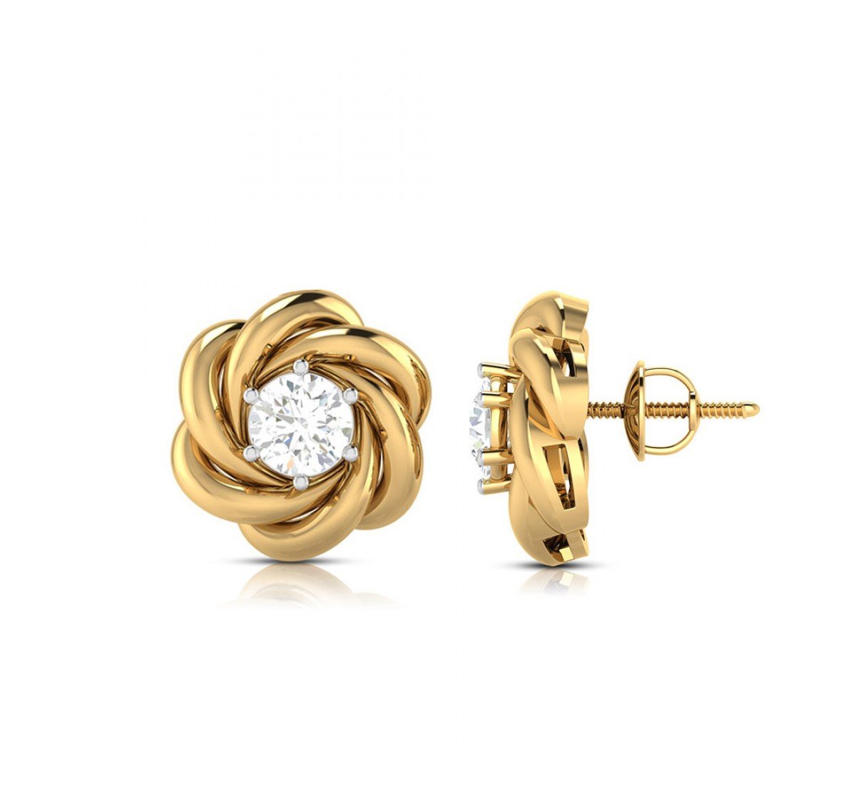 Alpinia Daisy Diamond Earrings